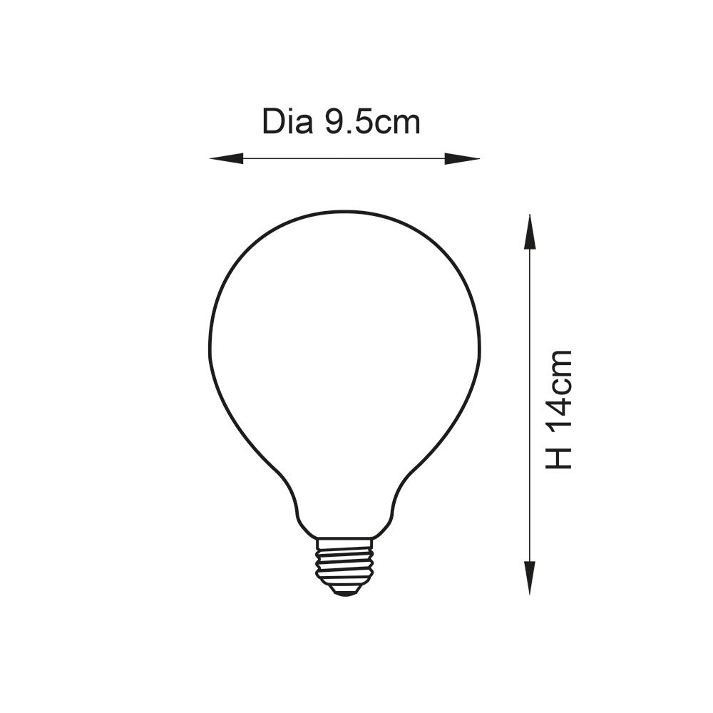 Opaline E27 Filament LED Light Bulb