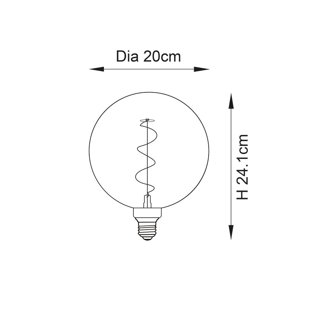 Spiral E27 LED Filament Bulb