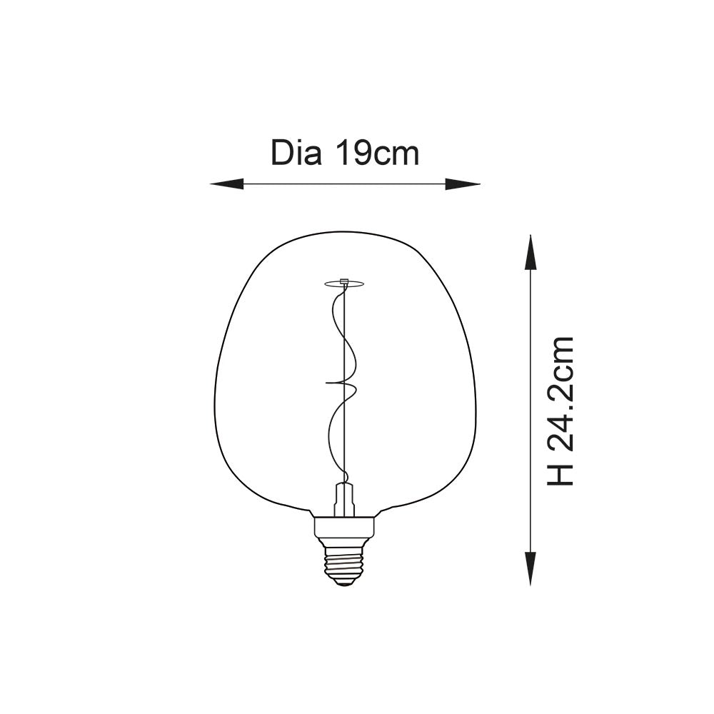 Swirl E27 Filament LED Light Bulb