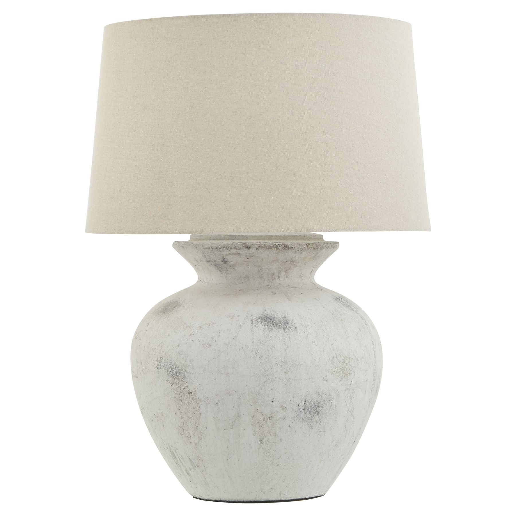 Downton Antique Ceramic White Lamp