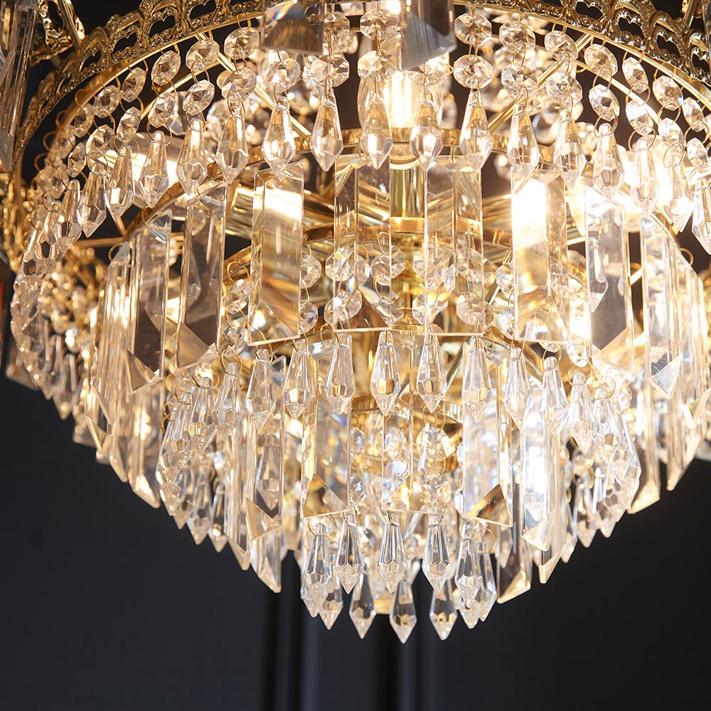 Luma Crystal Droplets 9 Lt Pendant Chandelier | House of Dekkor