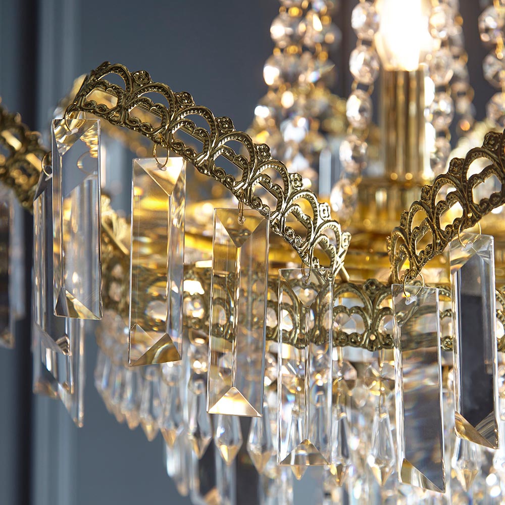 Luma Crystal Droplets 9 Lt Pendant Chandelier | House of Dekkor