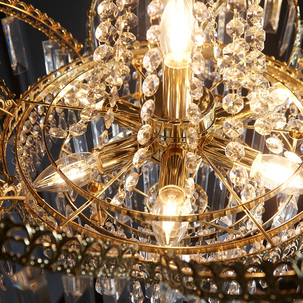 Luma Crystal Droplets 9 Lt Pendant Chandelier | House of Dekkor