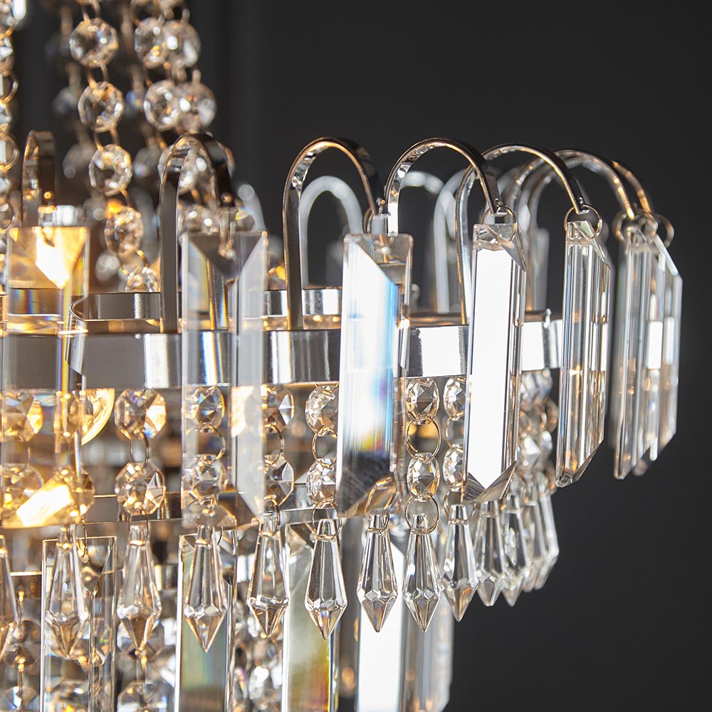 Luma Glass Droplets 6 Light Pendant Chandelier | House of Dekkor