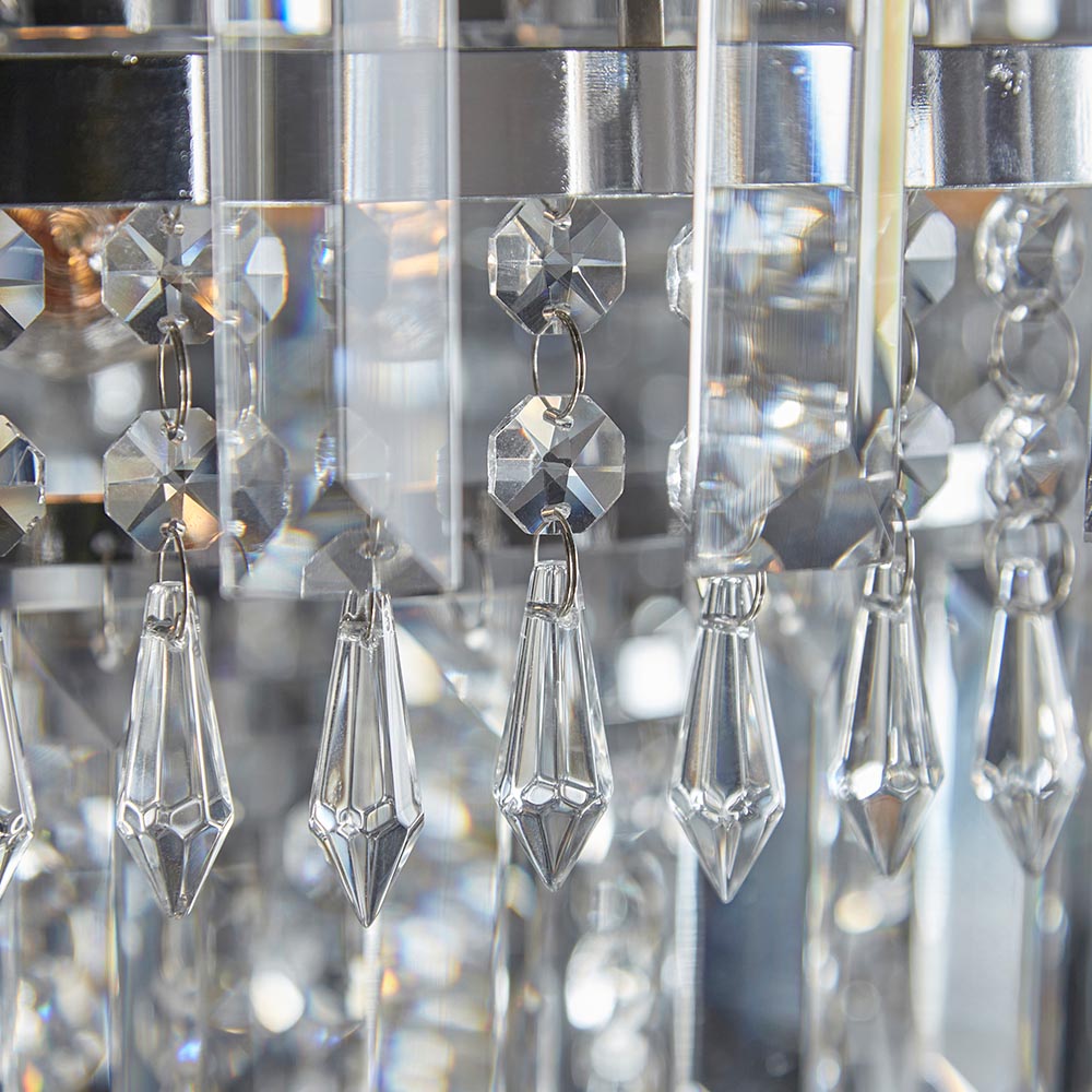 Luma Glass Droplets 6 Light Pendant Chandelier | House of Dekkor