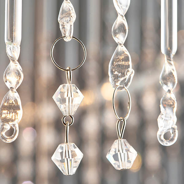 Luma Cascade 24 Light Pendant Chandelier with Glass Rods | House of Dekkor