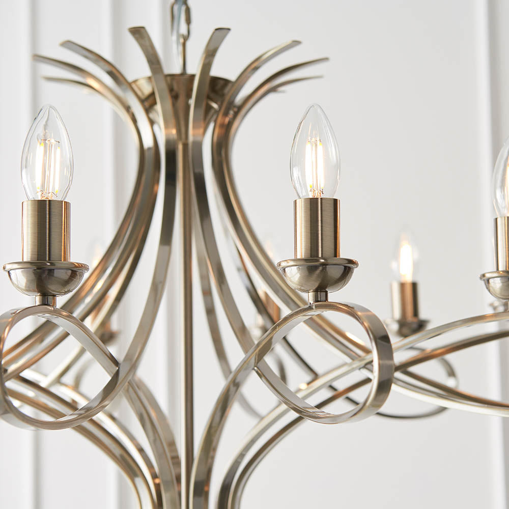 Penn brushed brass 12lt pendant