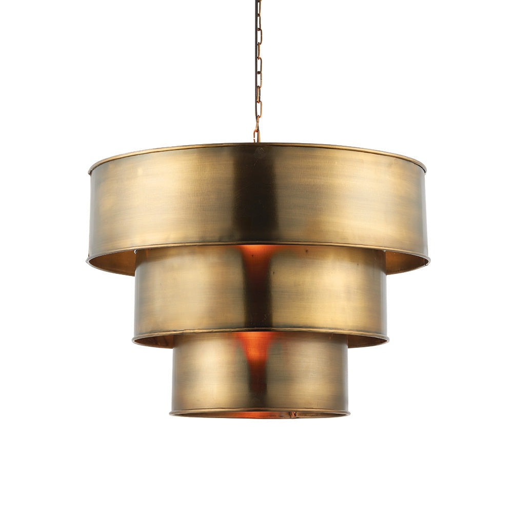  Halo Aged Brass Pendant Light | House of Dekkor