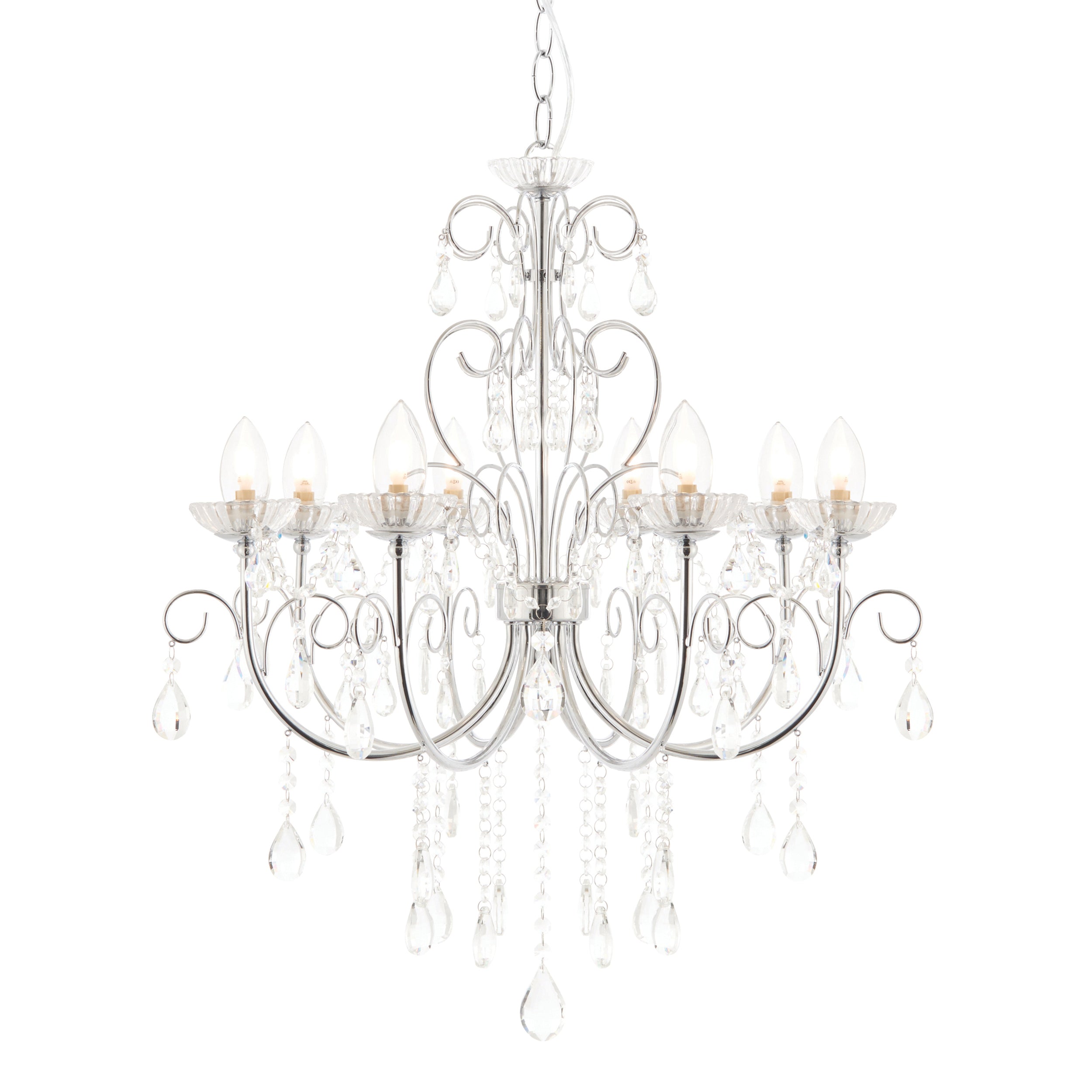 Vintage Style Crystal 8 Light Pendant Chandelier | House of Dekkor