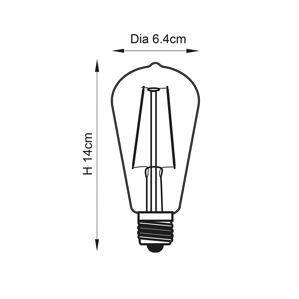 E27 Filament Pear LED Light Bulb