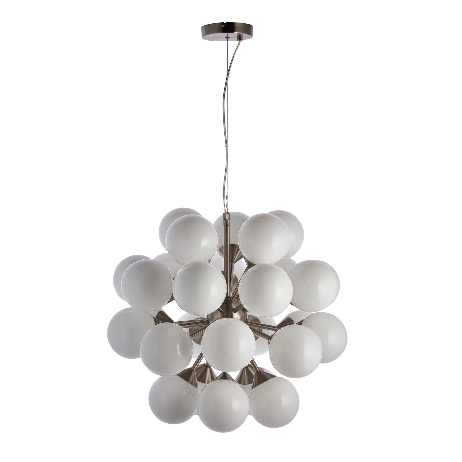 Globe Cluster 11Lt Pendant Light Chandelier | Polished Nickel