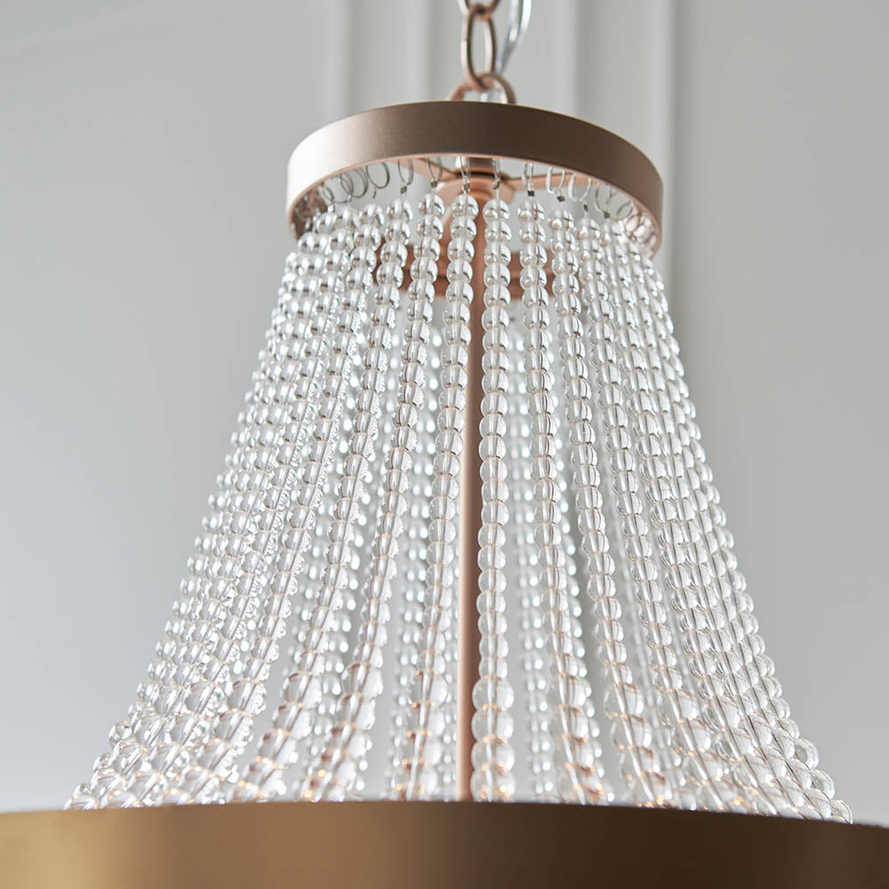 Luma 5lt Rose Gold Chandelier | House of Dekkor