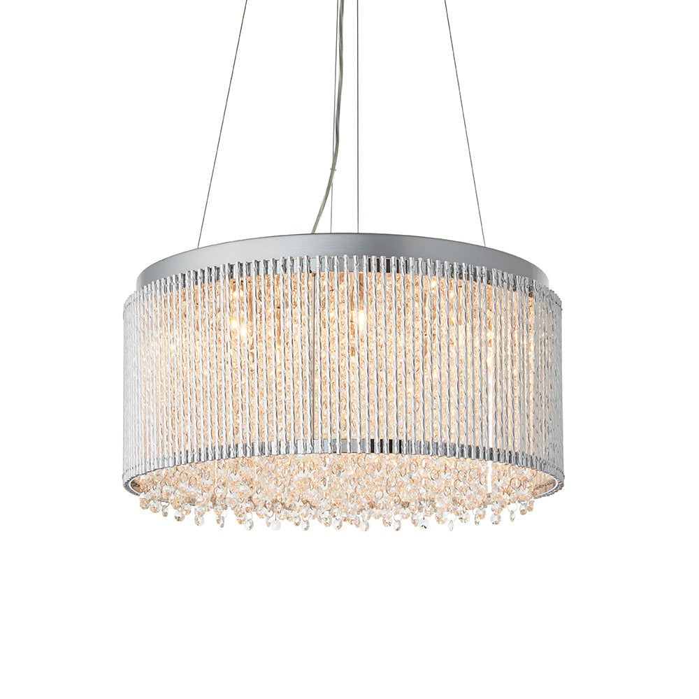 Luma Clear Crystal 12 Light Pendant Chandelier  | House of Dekkor