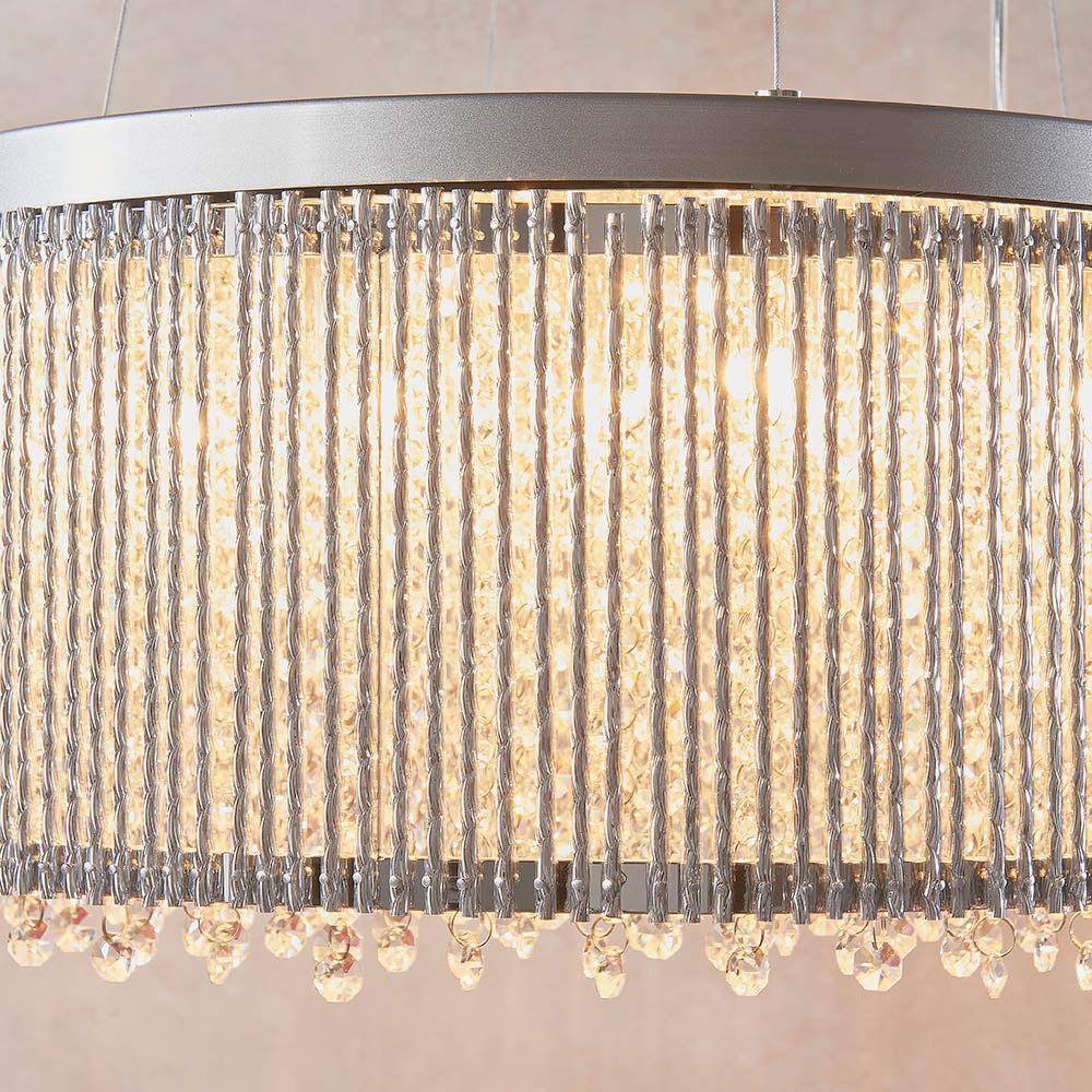 Luma Clear Crystal 12 Light Pendant Chandelier | House of Dekkor