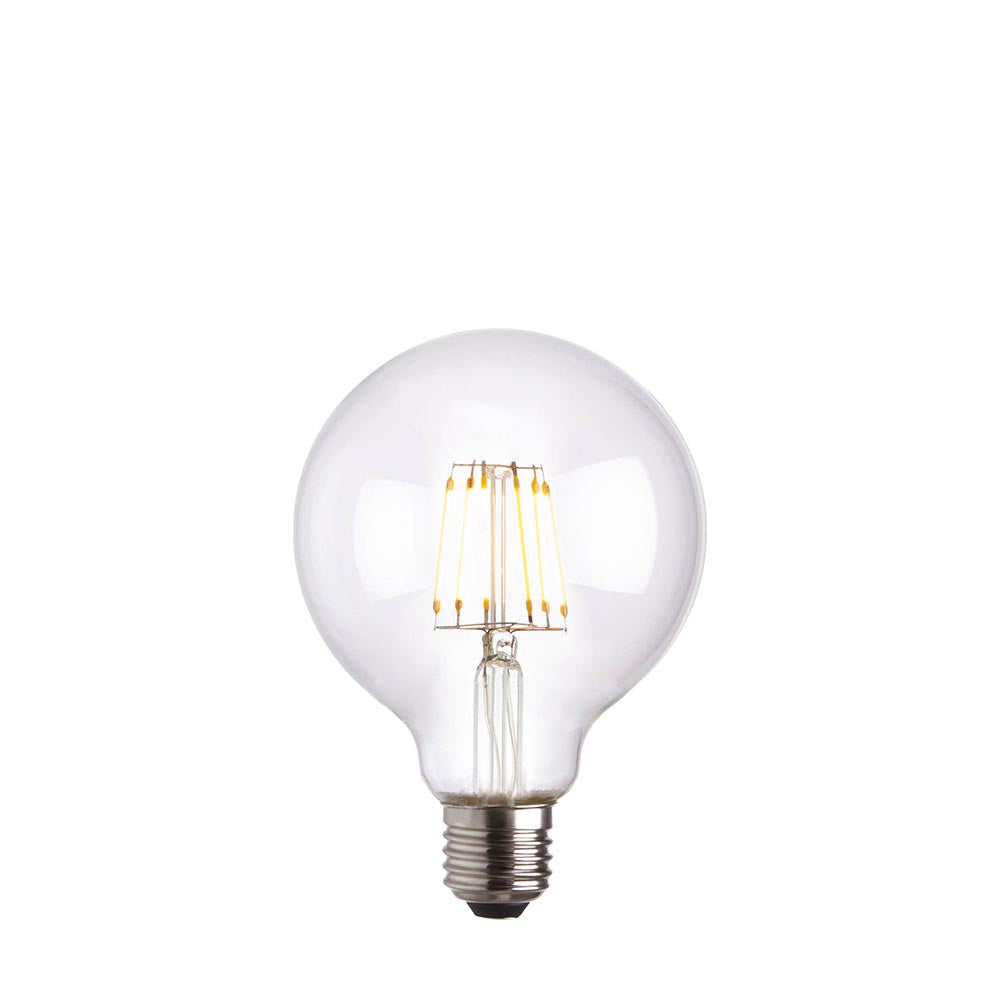 E27 Filament Globe 95mm Dia LED Light Bulb