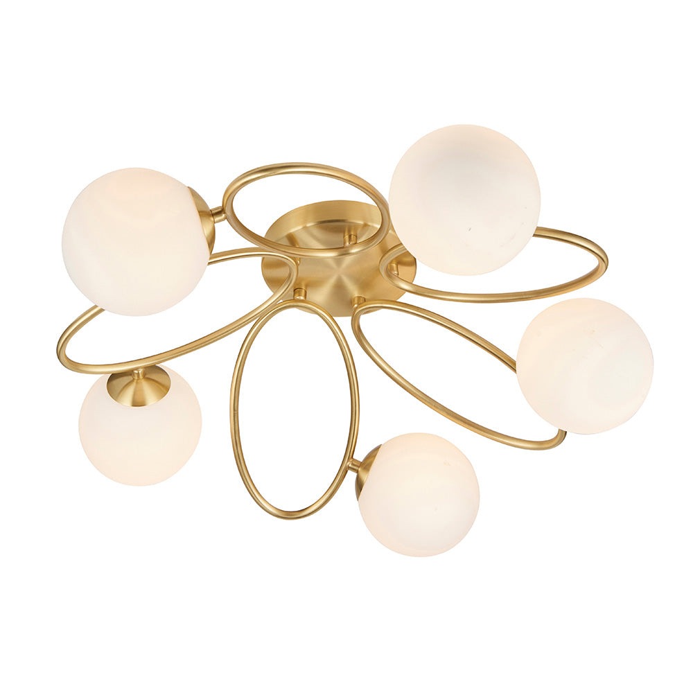 Ellipse 5 Light Semi Flush