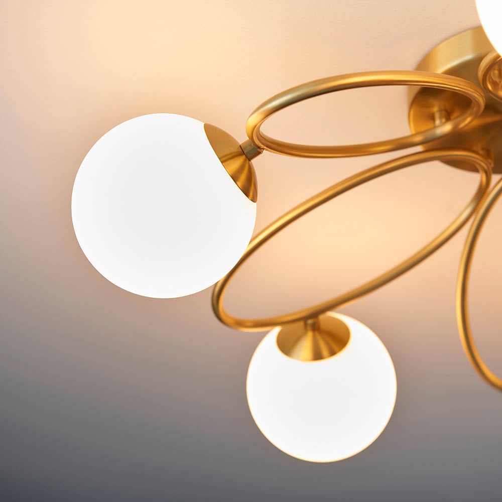 Ellipse 5 Light Semi Flush