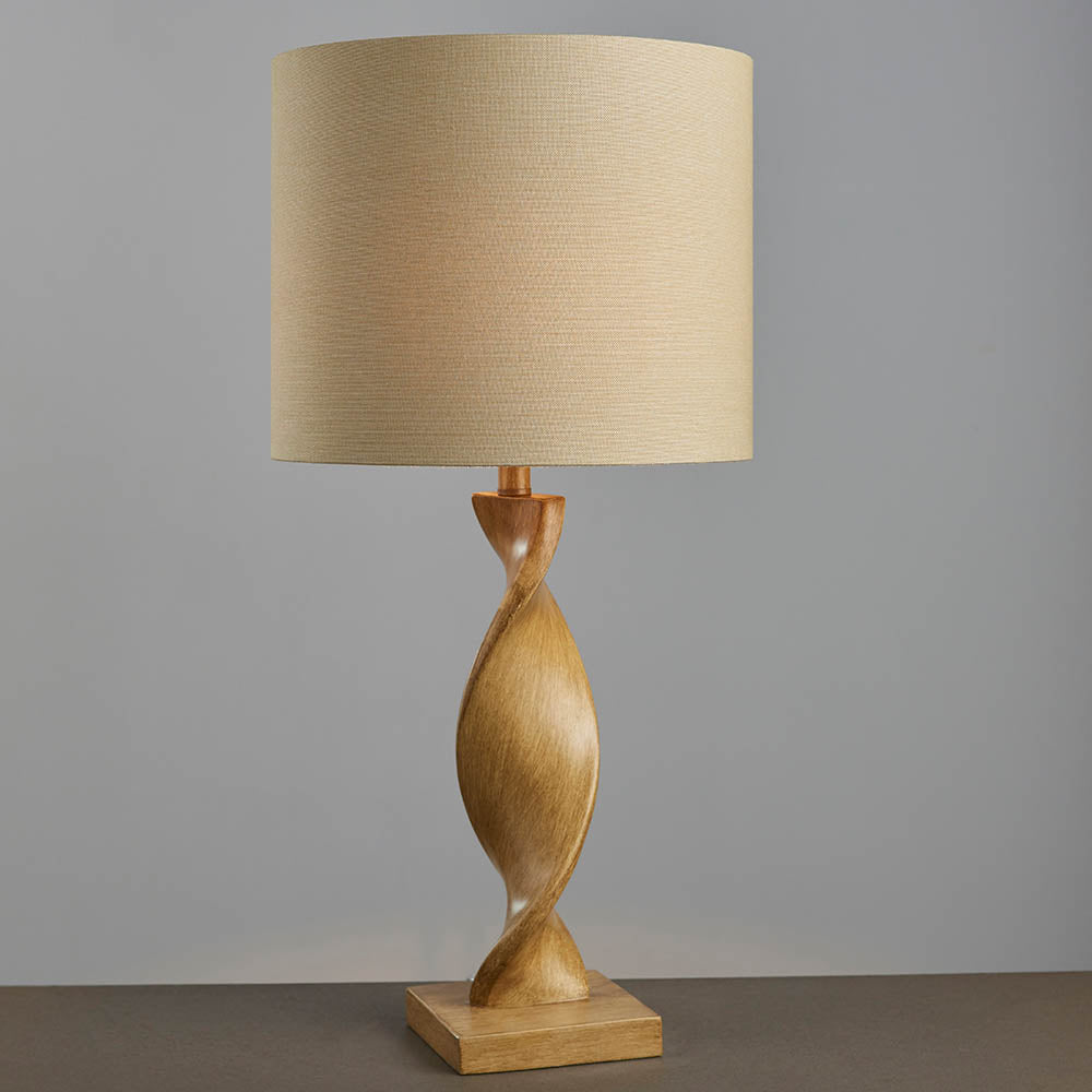 Abia Scandinavian Sleek Fabric Shade Table Lamp