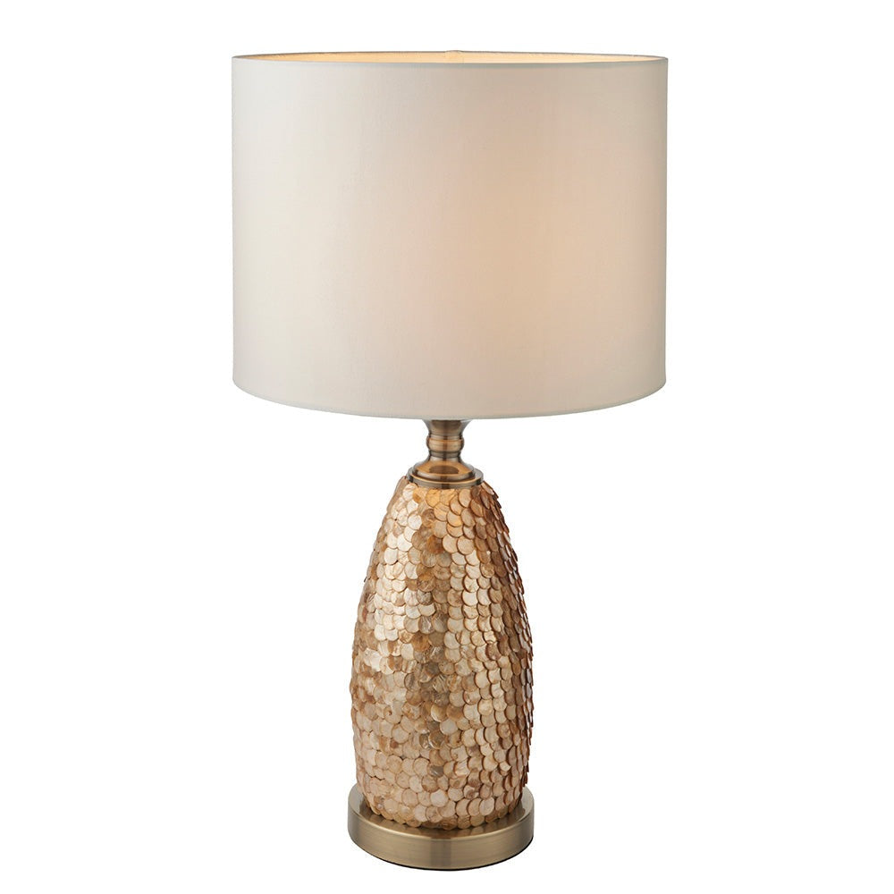 Capiz Brass Table Lamp | House of Dekkor