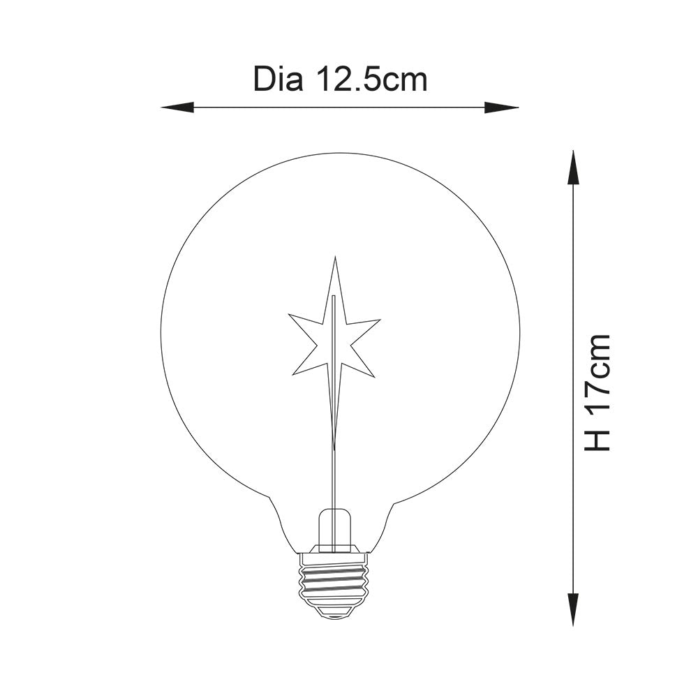 Star E27 LED Filament Light Bulb