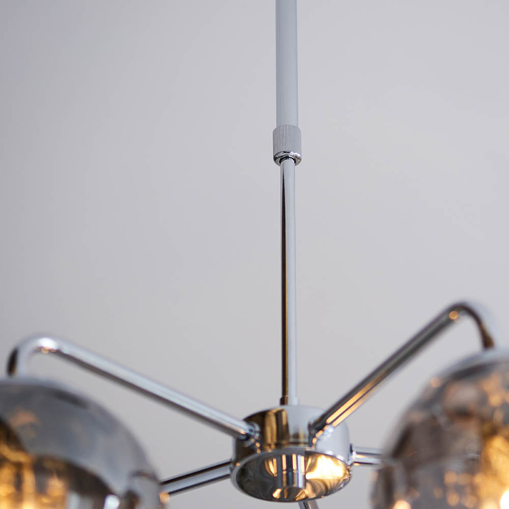 Smoked Glass 5 Pendant Light | House of Dekkor