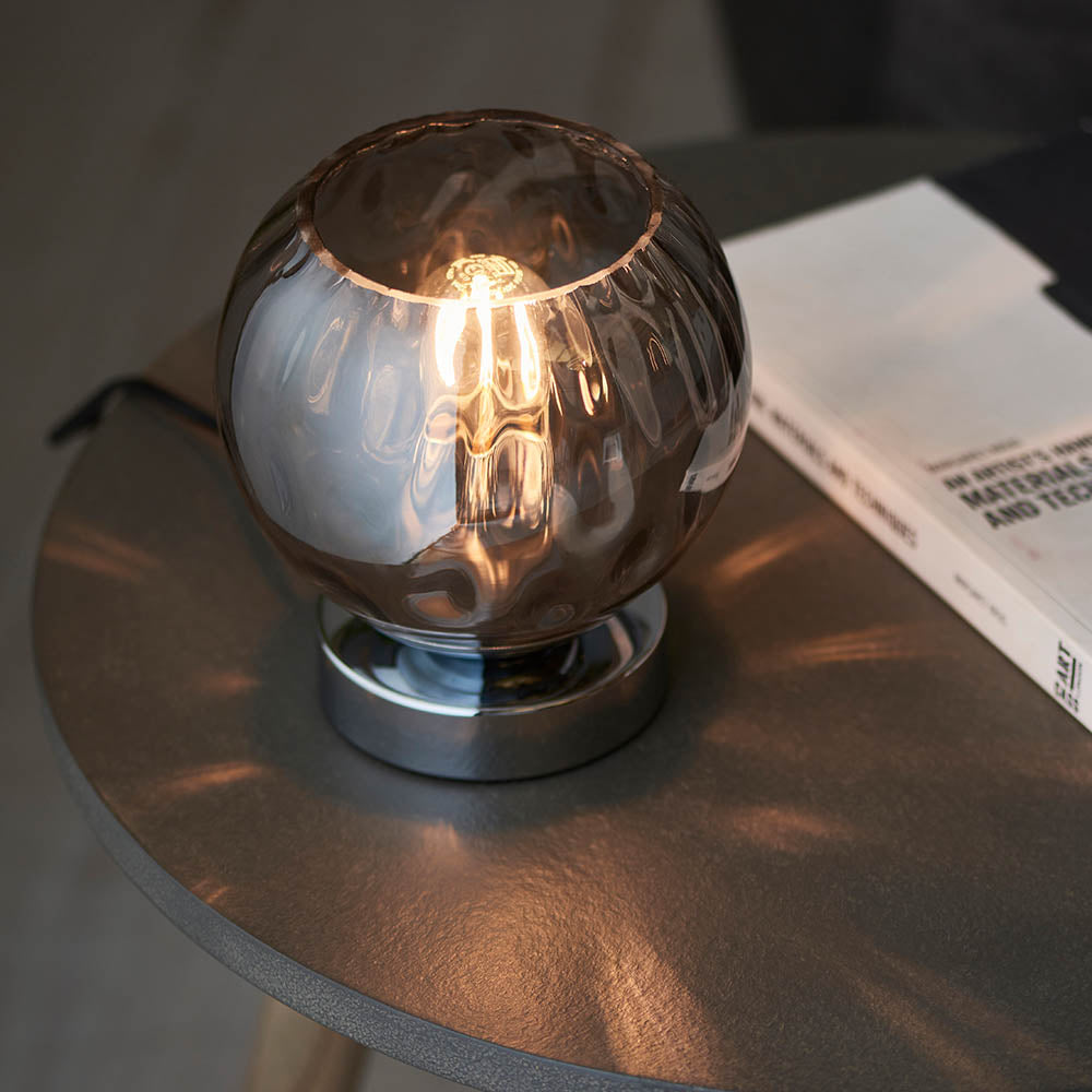 Smoked Glass Table Lamp | House of Dekkor