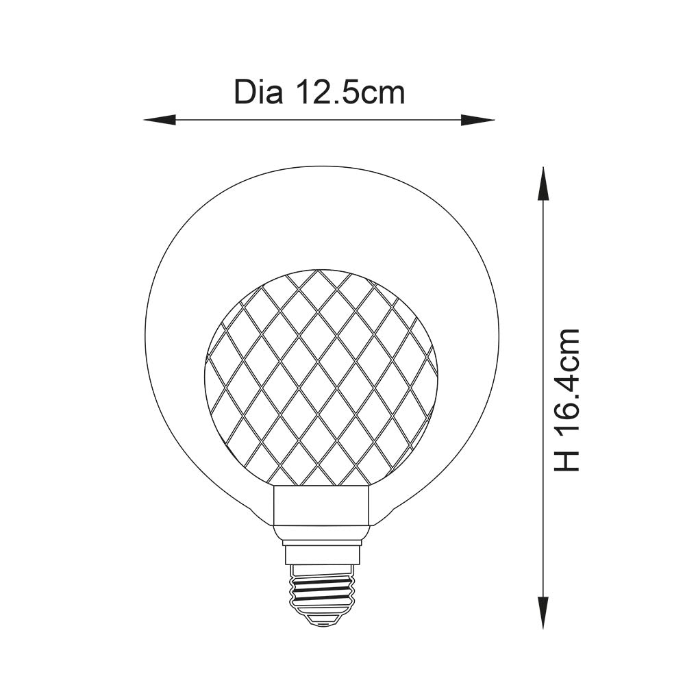 Aylo Grey E27 LED Light Bulb