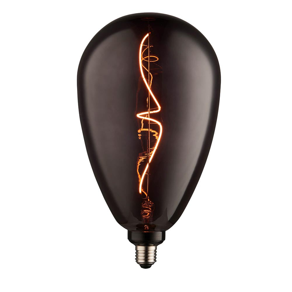 Smoked Tinted Glass Wisp 4W E27 Filament LED Light Bulb | House of Dekkor