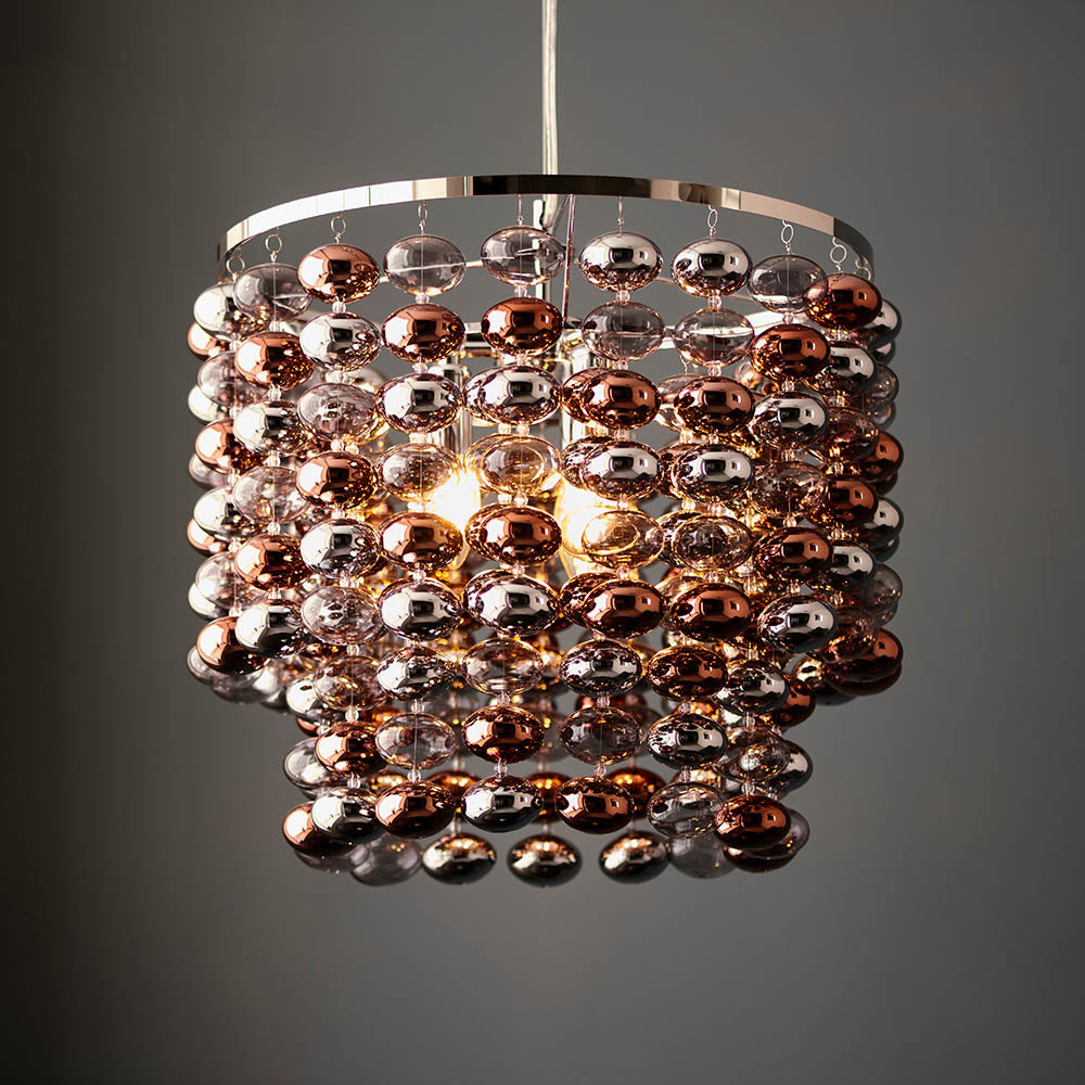 Multi Coloured Glass Ball 3 Light Pendant | House of Dekkor