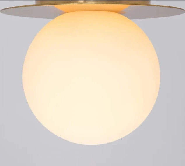 Houseof Neutral Opal Disk Wall Light | House of Dekkor