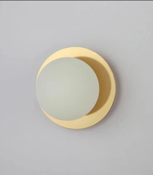 Houseof Brass Opal Disk Wall Light | House of Dekkor