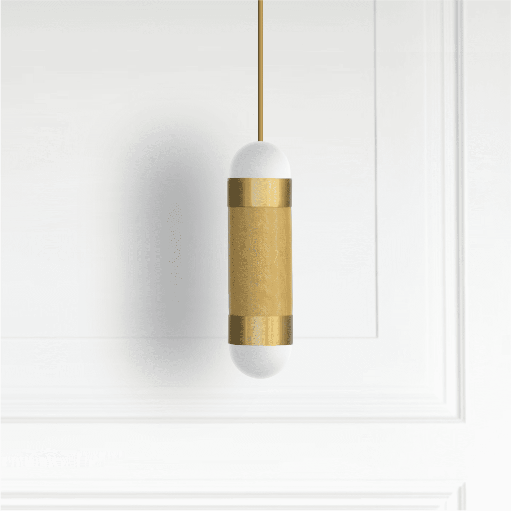 Single handing brass pendant