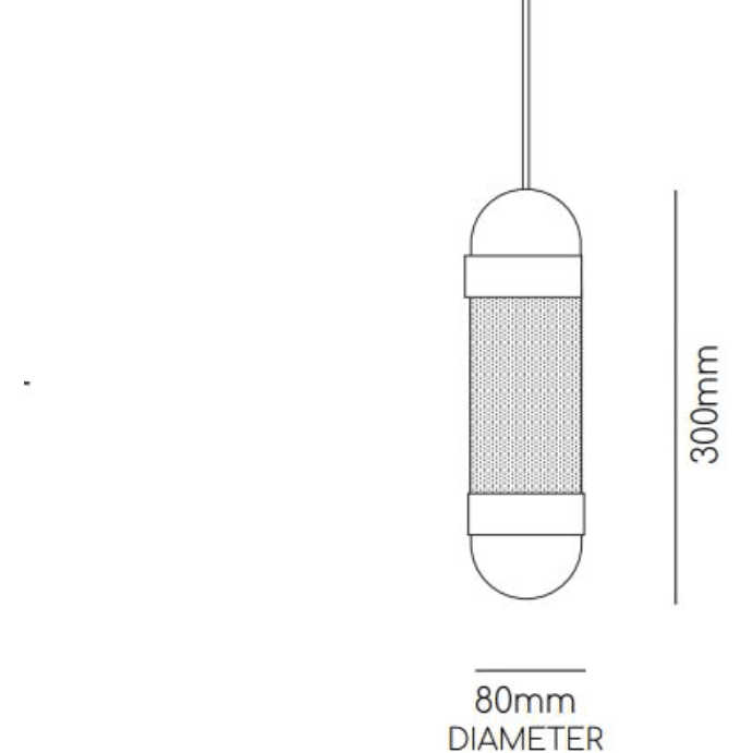 Single Loom pendant dimensions