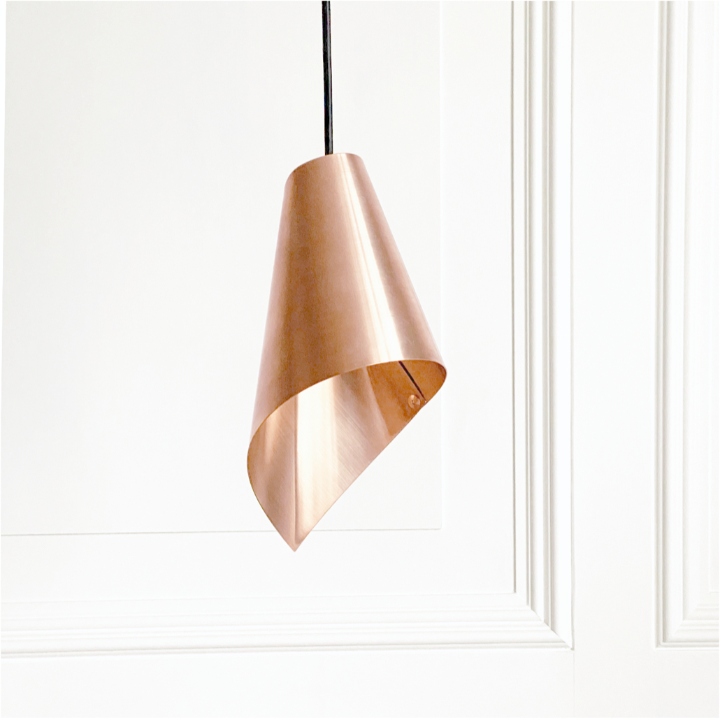 Brushed Copper single pendant | Ceiling light