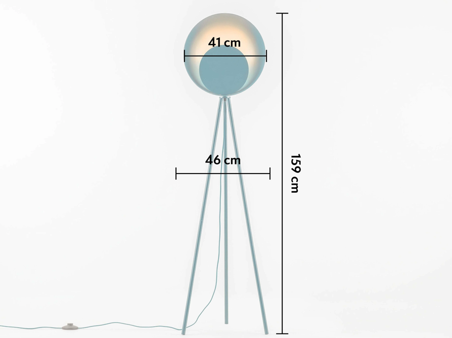 Floor diffuser lamp dimensions