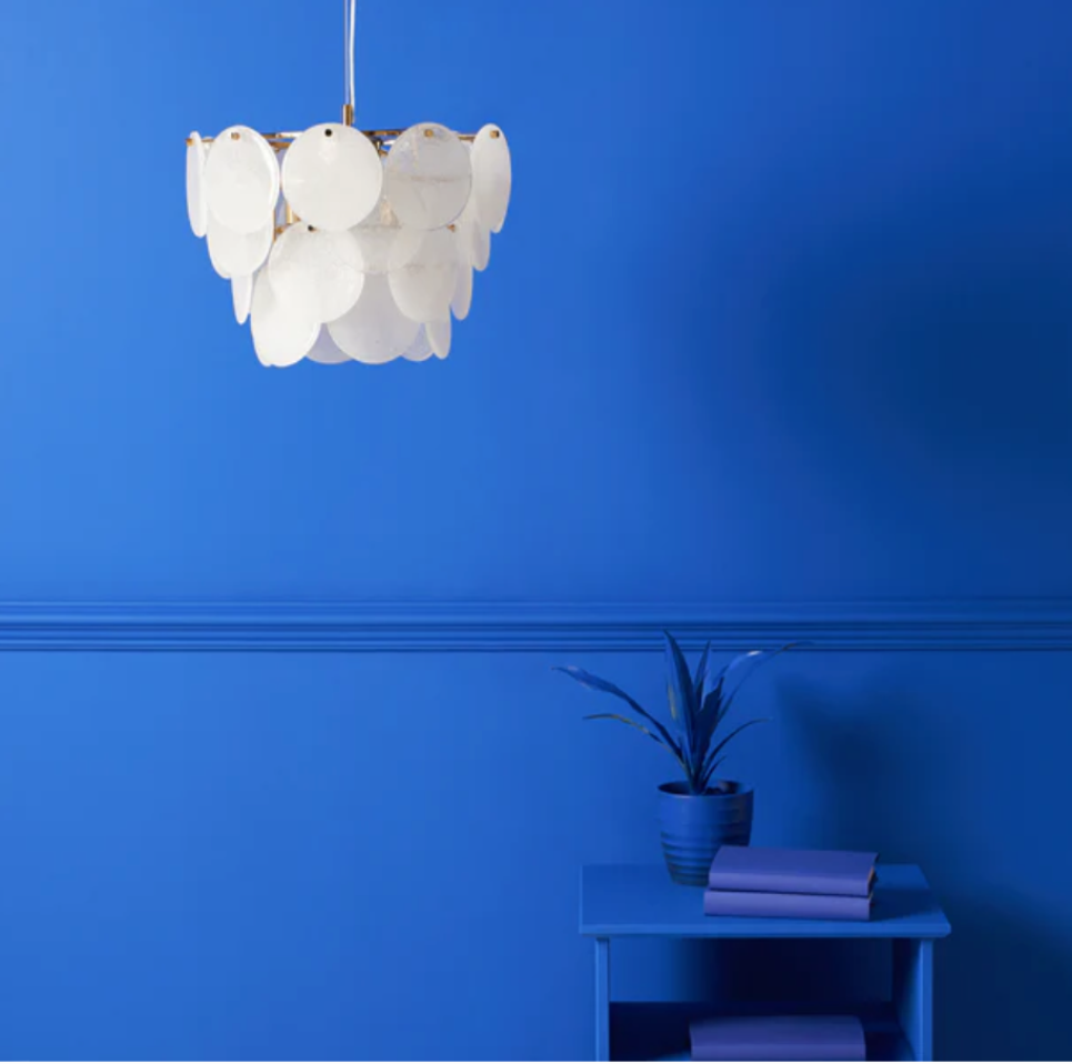 White glass disk ceiling light |Chandelier