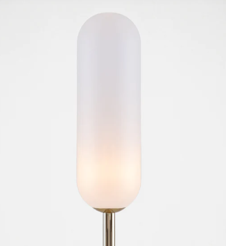 Marble lamp opal glass