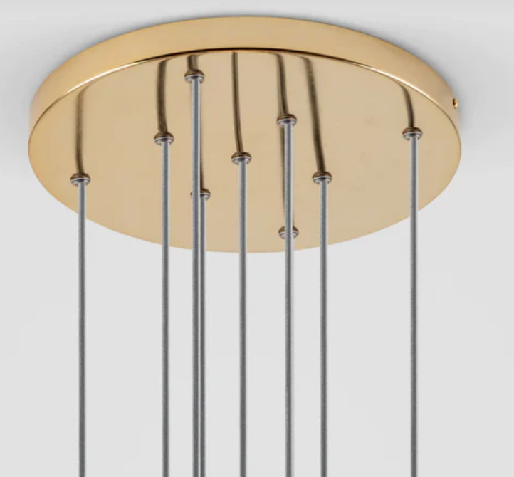 Brass ceiling chandelier fitting 