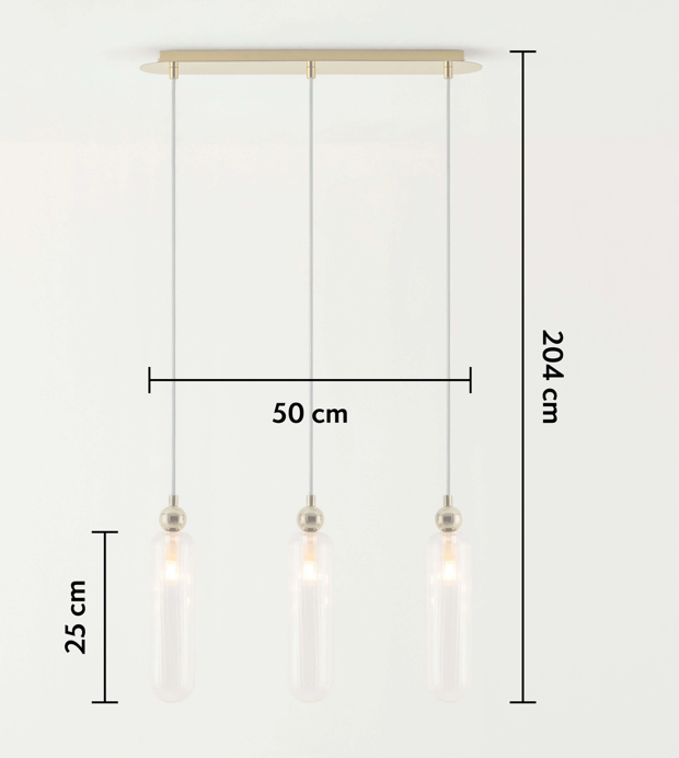 Glass lighting fixture dimensions