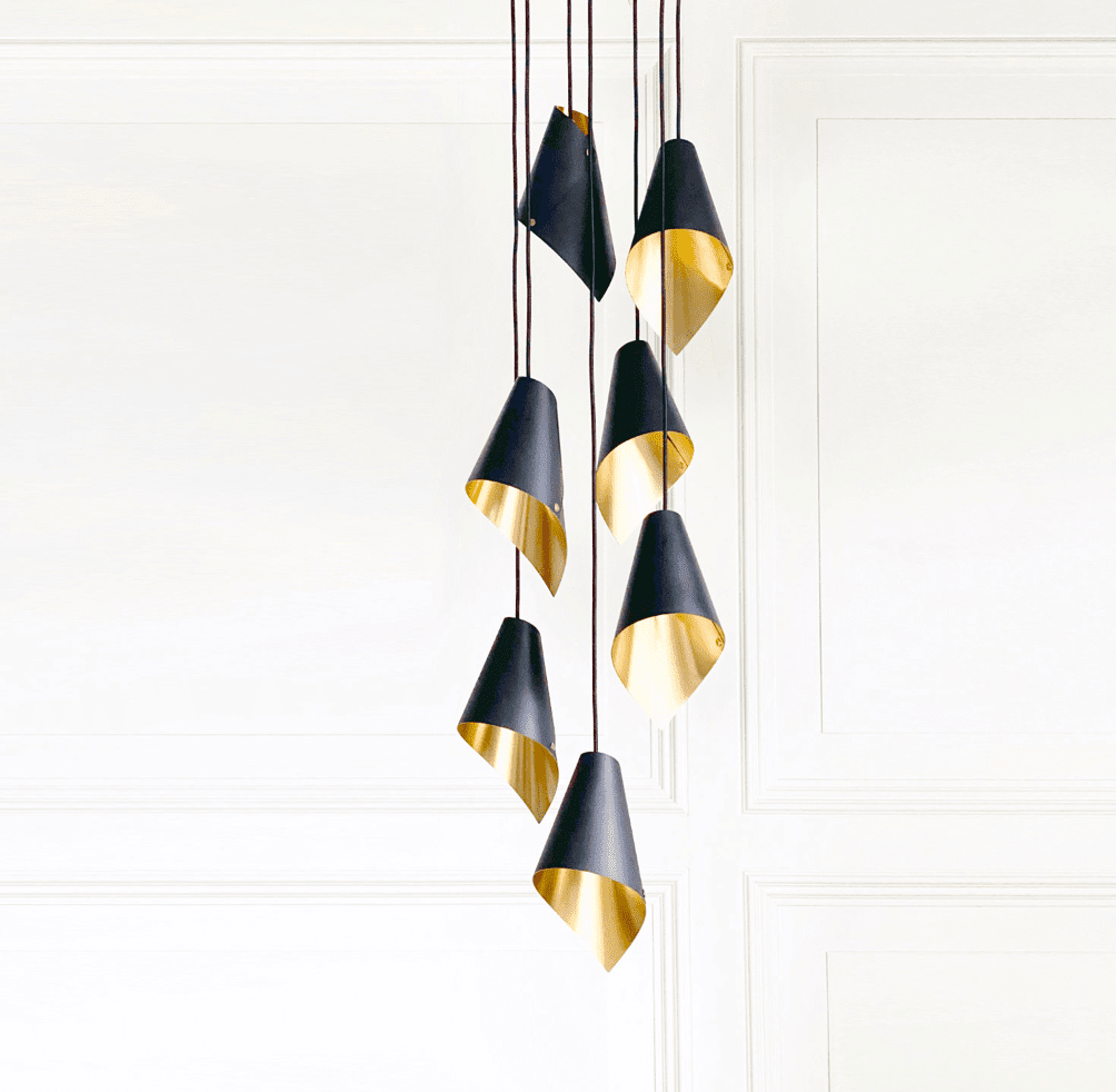 Black and Gold Cluster Pendant |Ceiling light