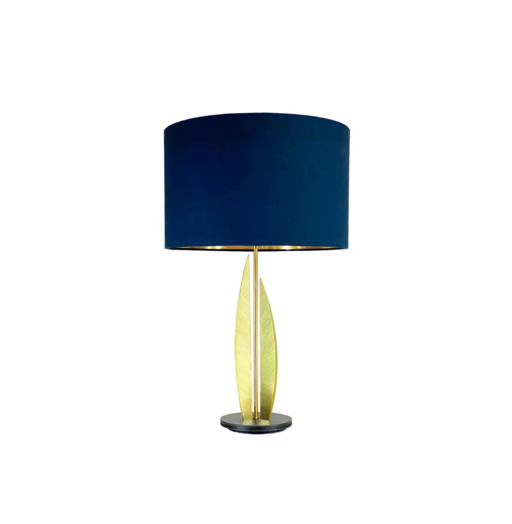 Table lamp in brashed brass 