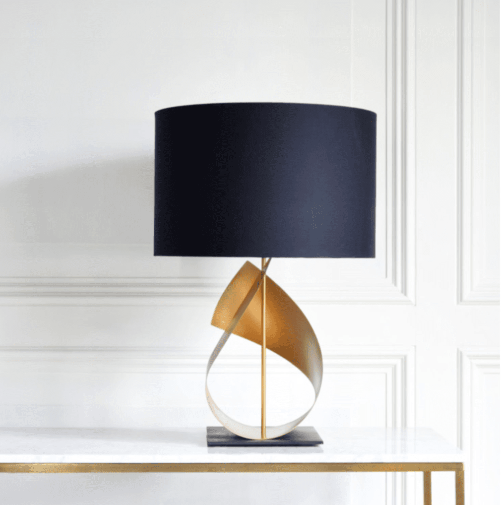 Table lamp in Brass| Bedside lamp