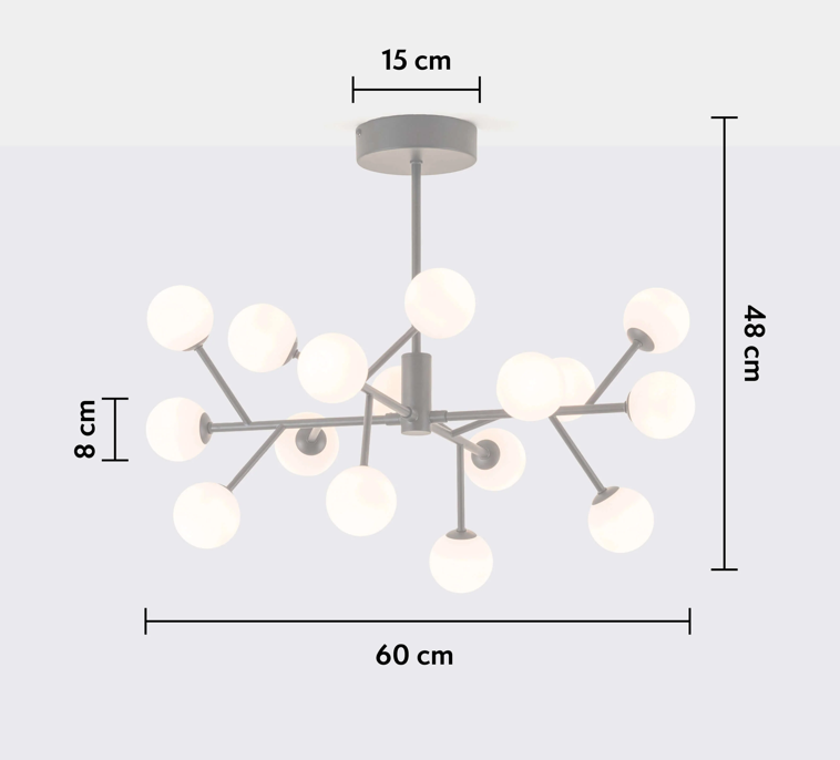 Sputnik Chandelier dimensions