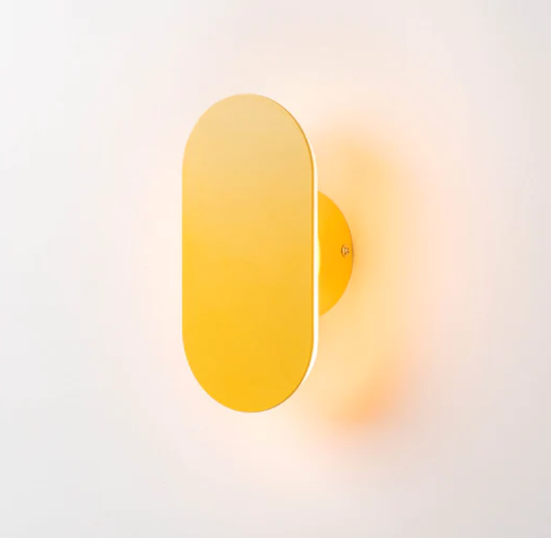 Indoor yellow wall light