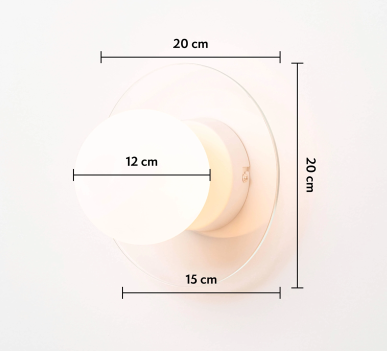 Opal disk wall light dimensions