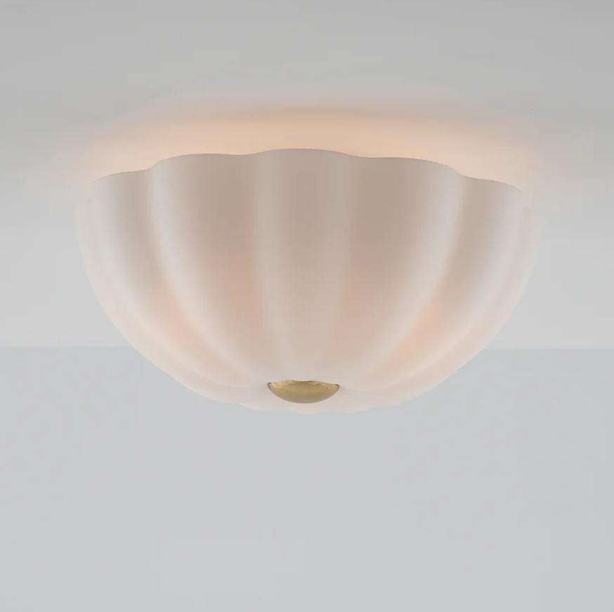 Flower flush ceiling light