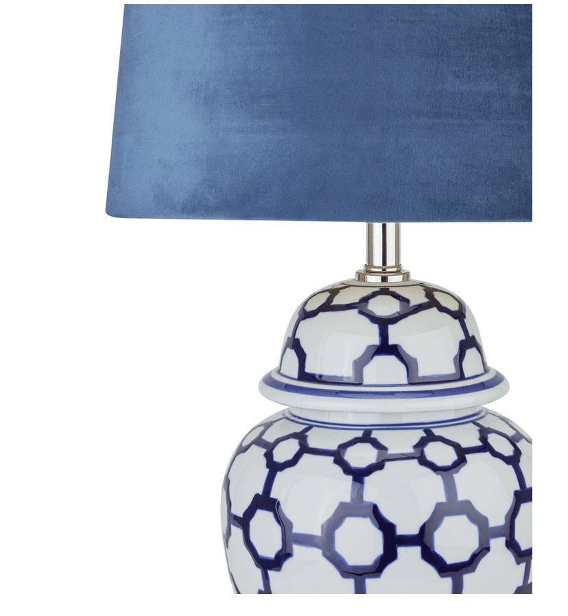 geometric lamp base and lamp shade