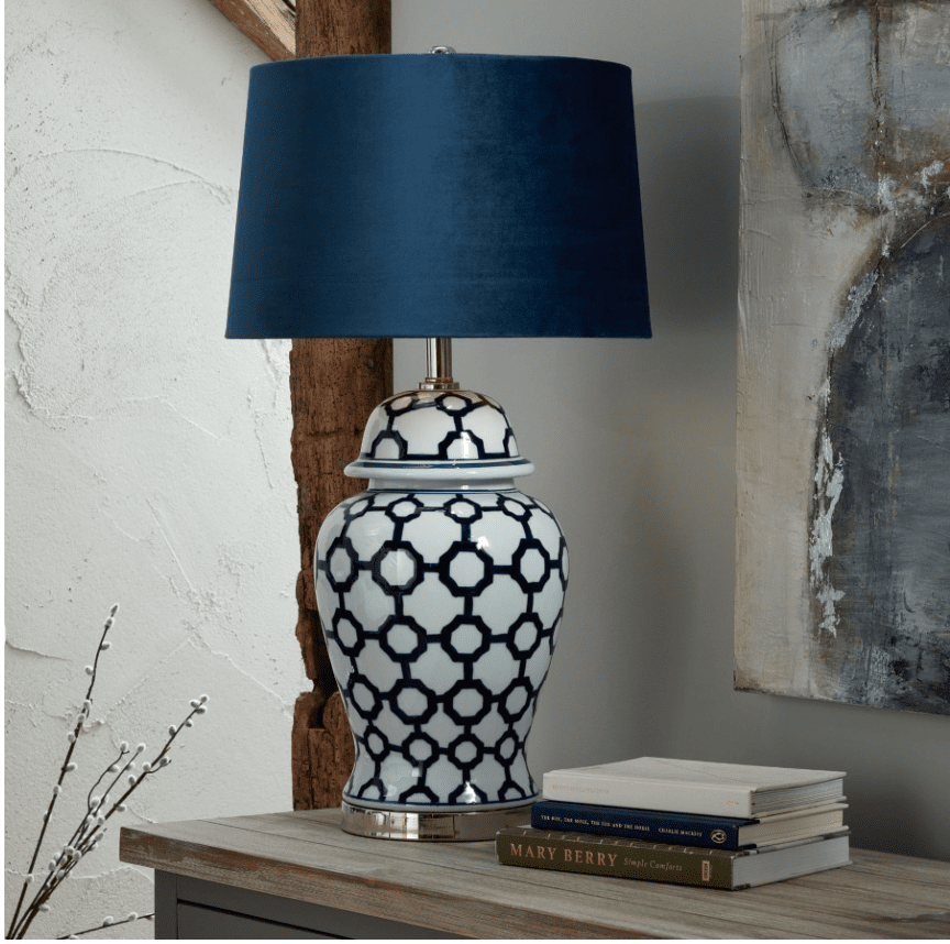 stylish geometric table lamp